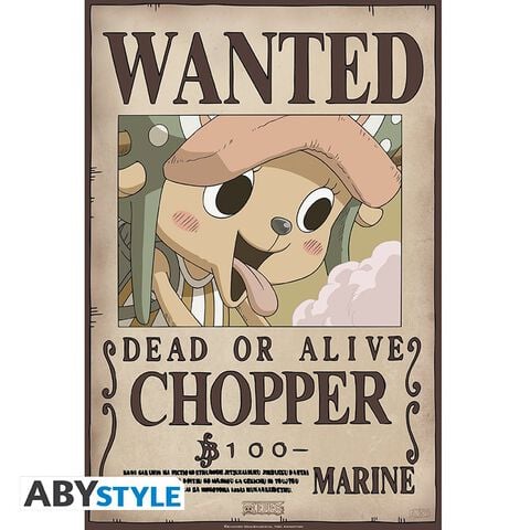 Poster Chibi - One Piece - Wanted - Brook & Chopper